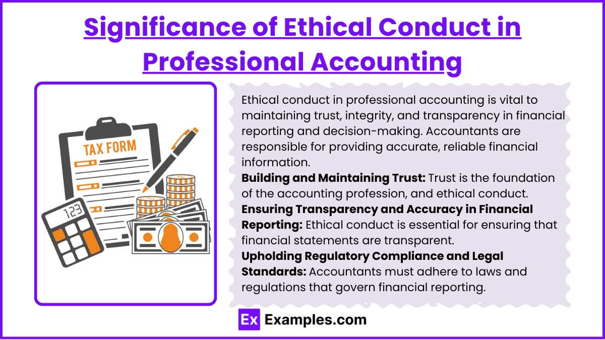 Significance of Ethical Conduct in Professional Accounting