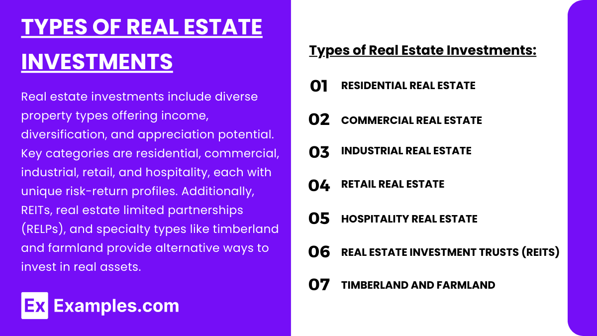 Types of Real Estate Investments