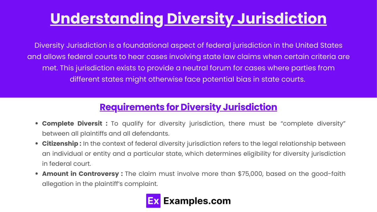 Understanding Diversity Jurisdiction