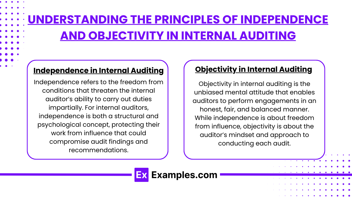 Understanding the Principles of Independence and Objectivity in Internal Auditing