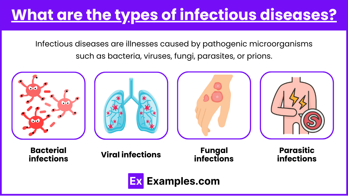 What are the types of infectious diseases?