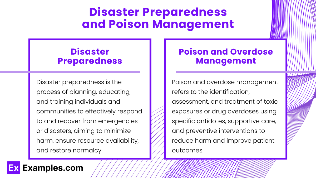 Disaster Preparedness and Poison Management