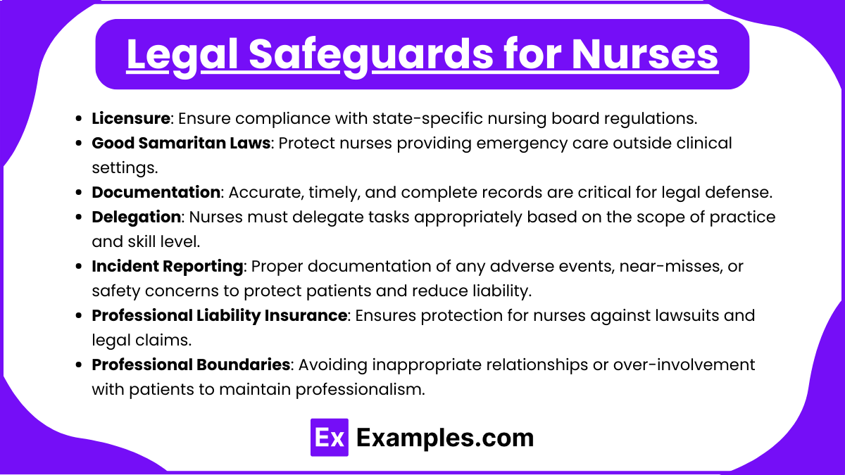 Legal Safeguards for Nurses