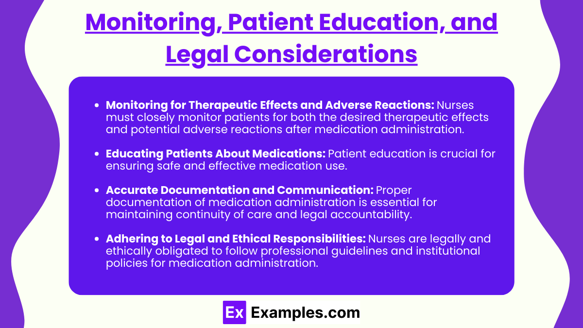 Monitoring, Patient Education, and Legal Considerations