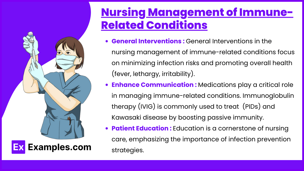 Nursing Management of Immune-Related Conditions