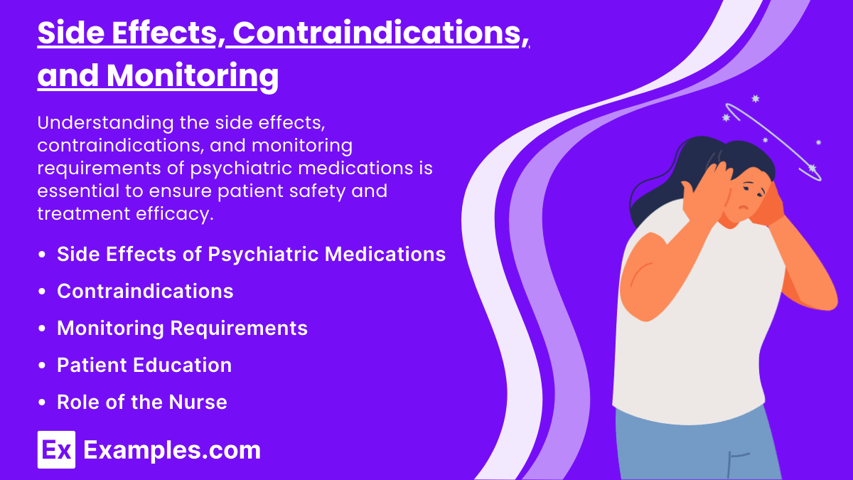 Side Effects, Contraindications, and Monitoring