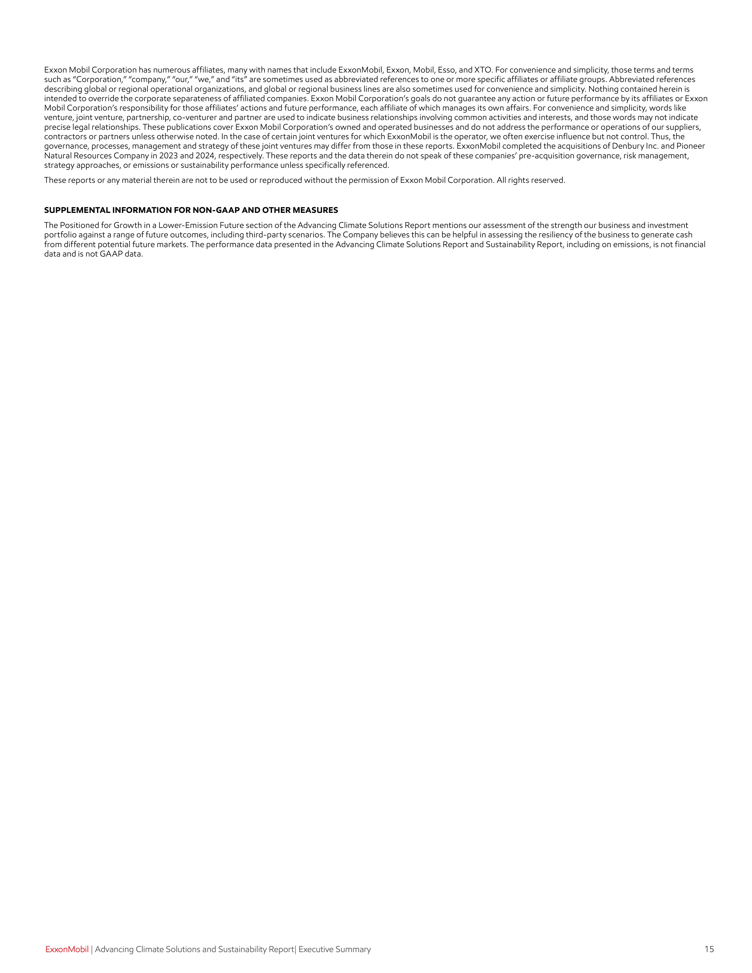 ExxonMobil Sustainability Executive Report — page 16