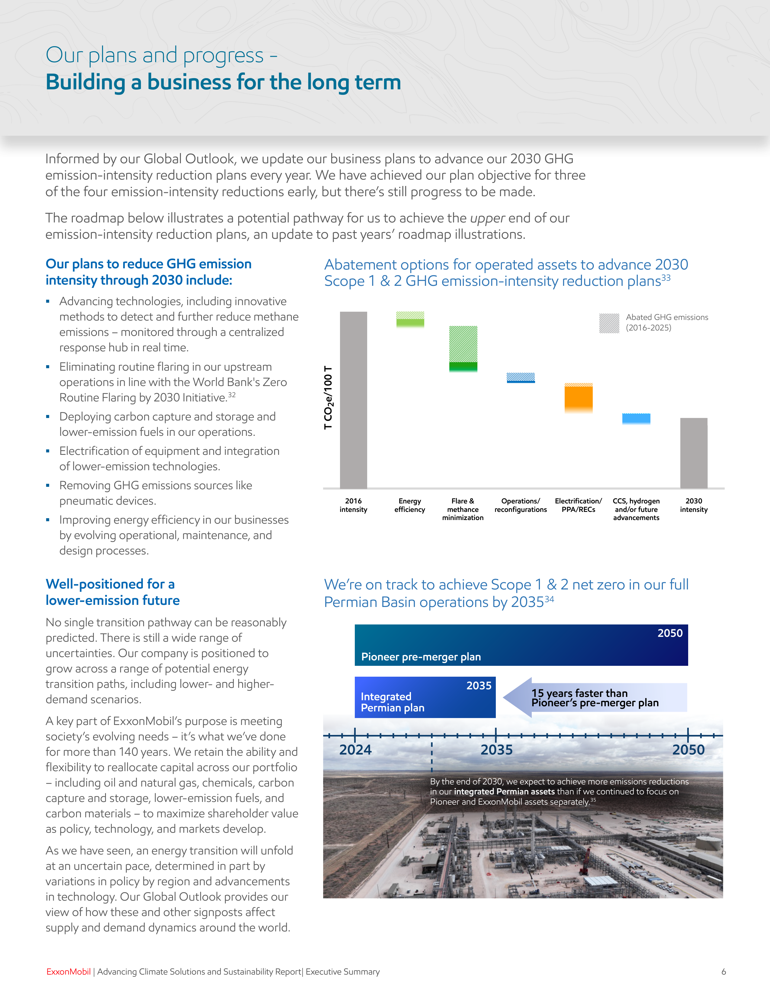 ExxonMobil Sustainability Executive Report — page 7