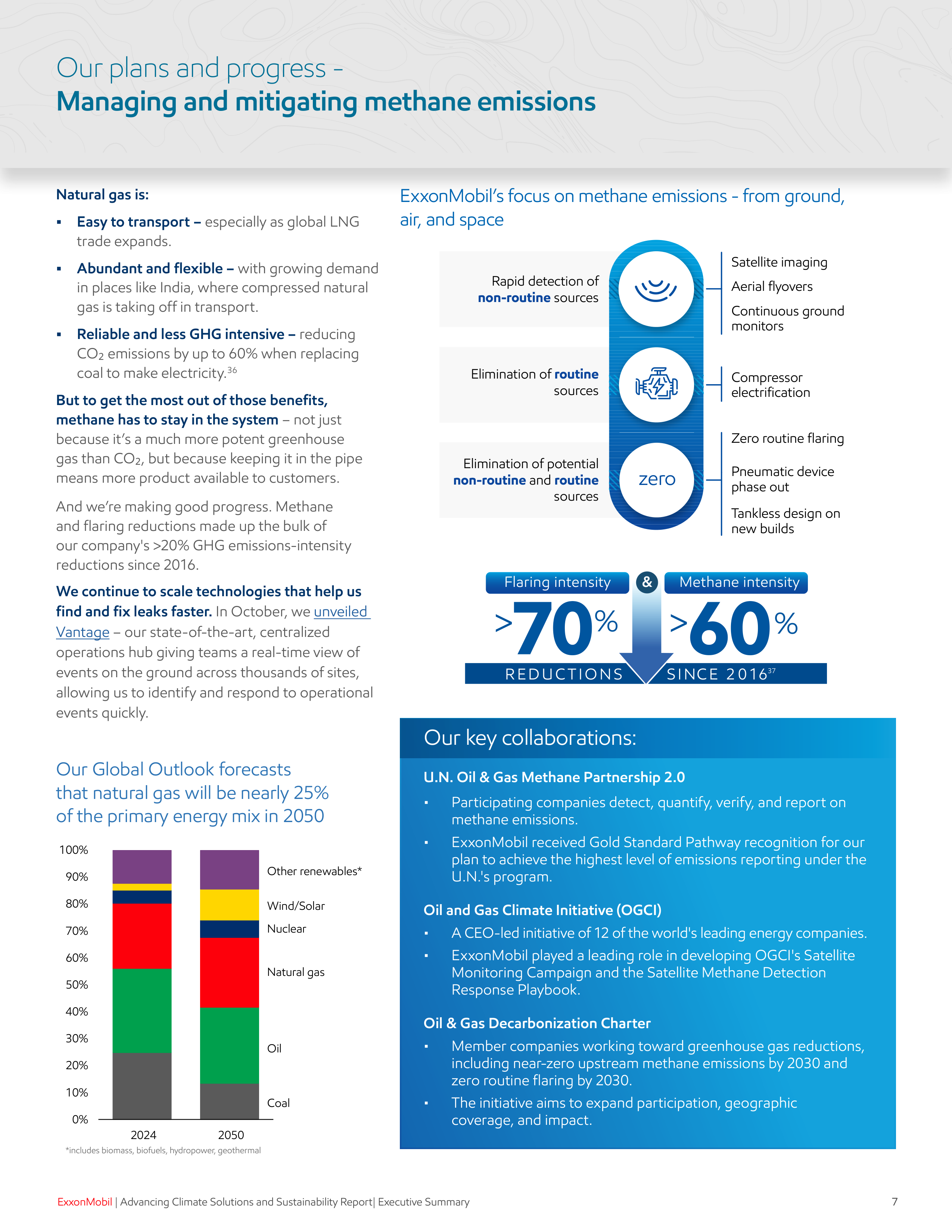 ExxonMobil Sustainability Executive Report — page 8