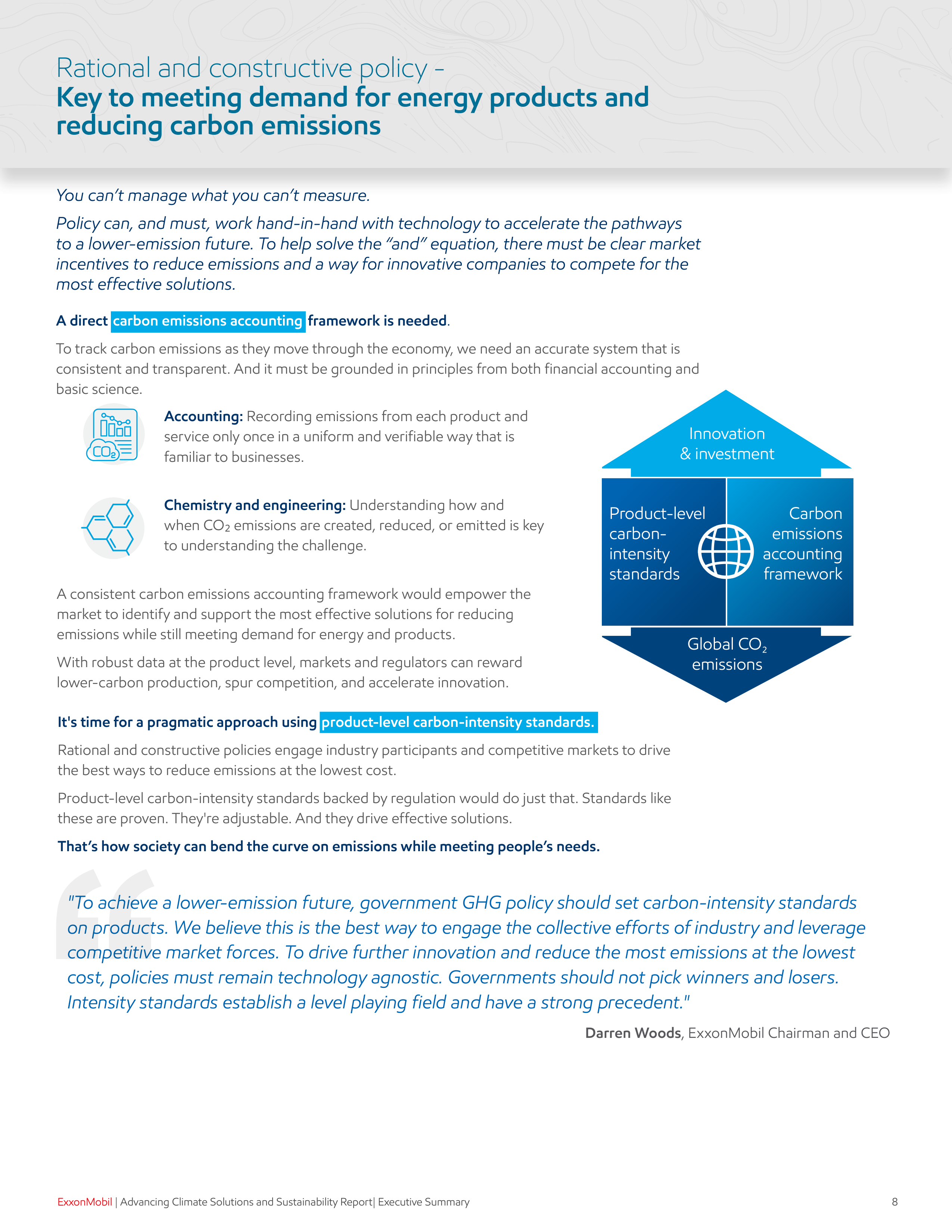 ExxonMobil Sustainability Executive Report — page 9