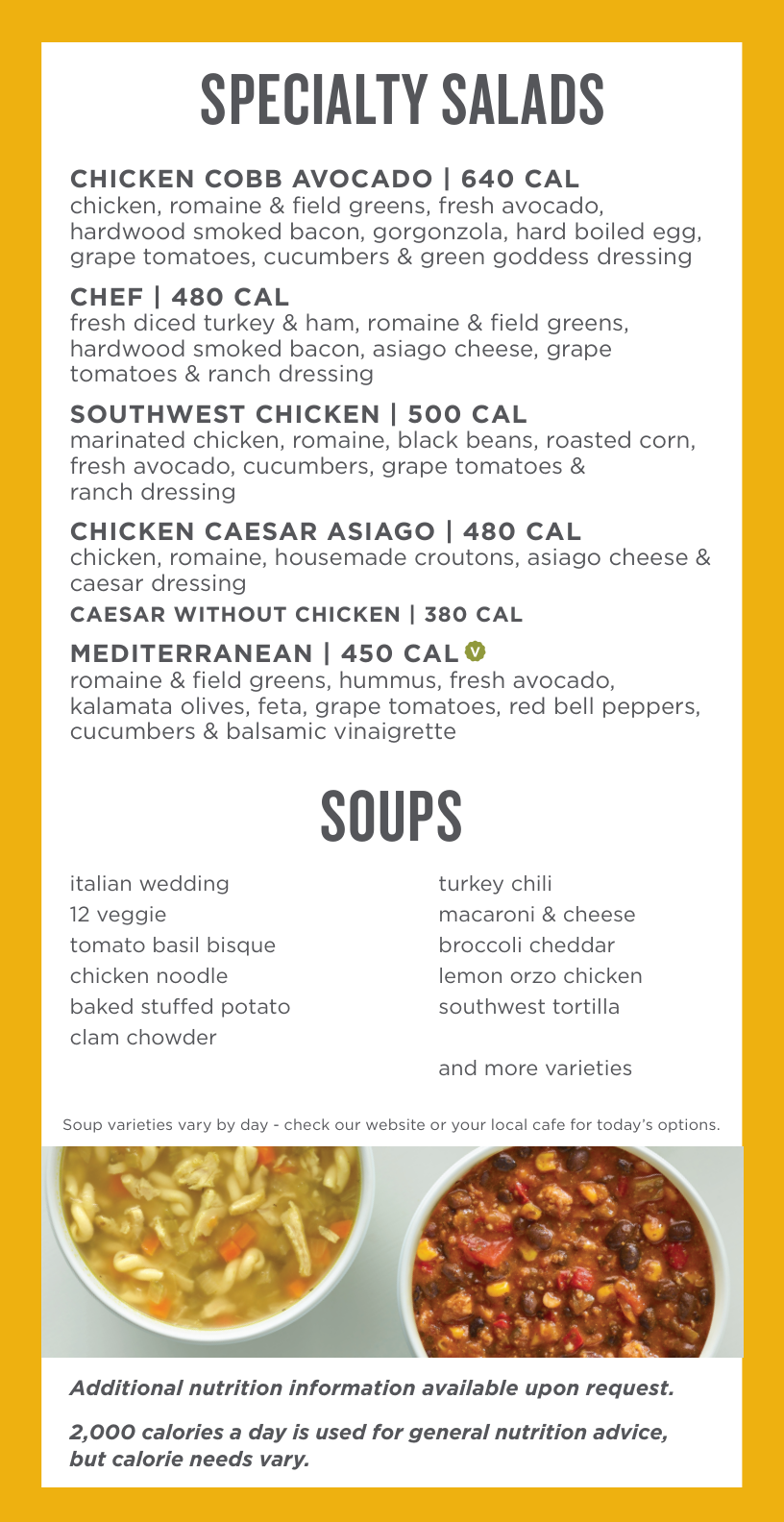 Au Bon Pain Specialty Menu - Free AI Menu Generator, 50+ Real Menu Examples