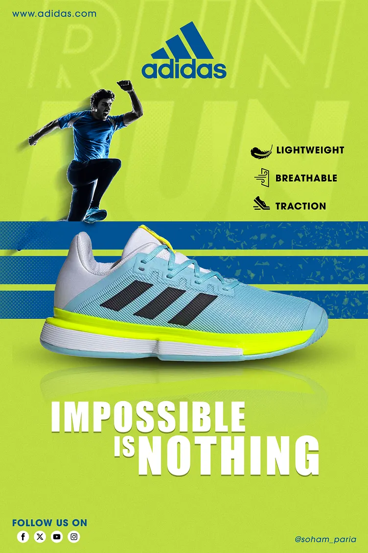 Adidas Flyer Example - Flyer Examples, AI Flyer Generator