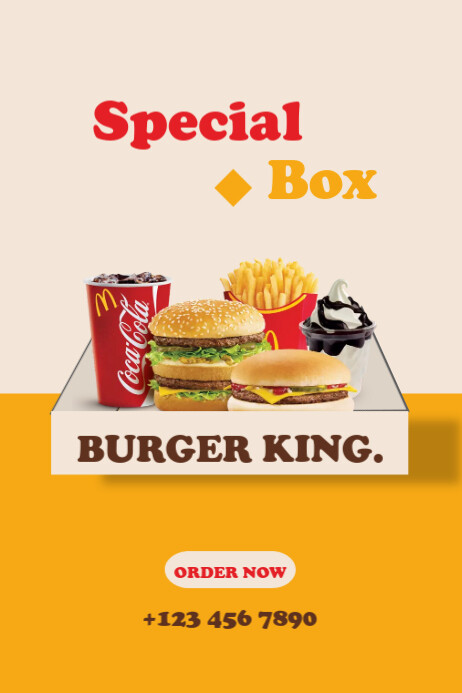 Burger King Poster Example - Poster Examples, AI Poster Generator