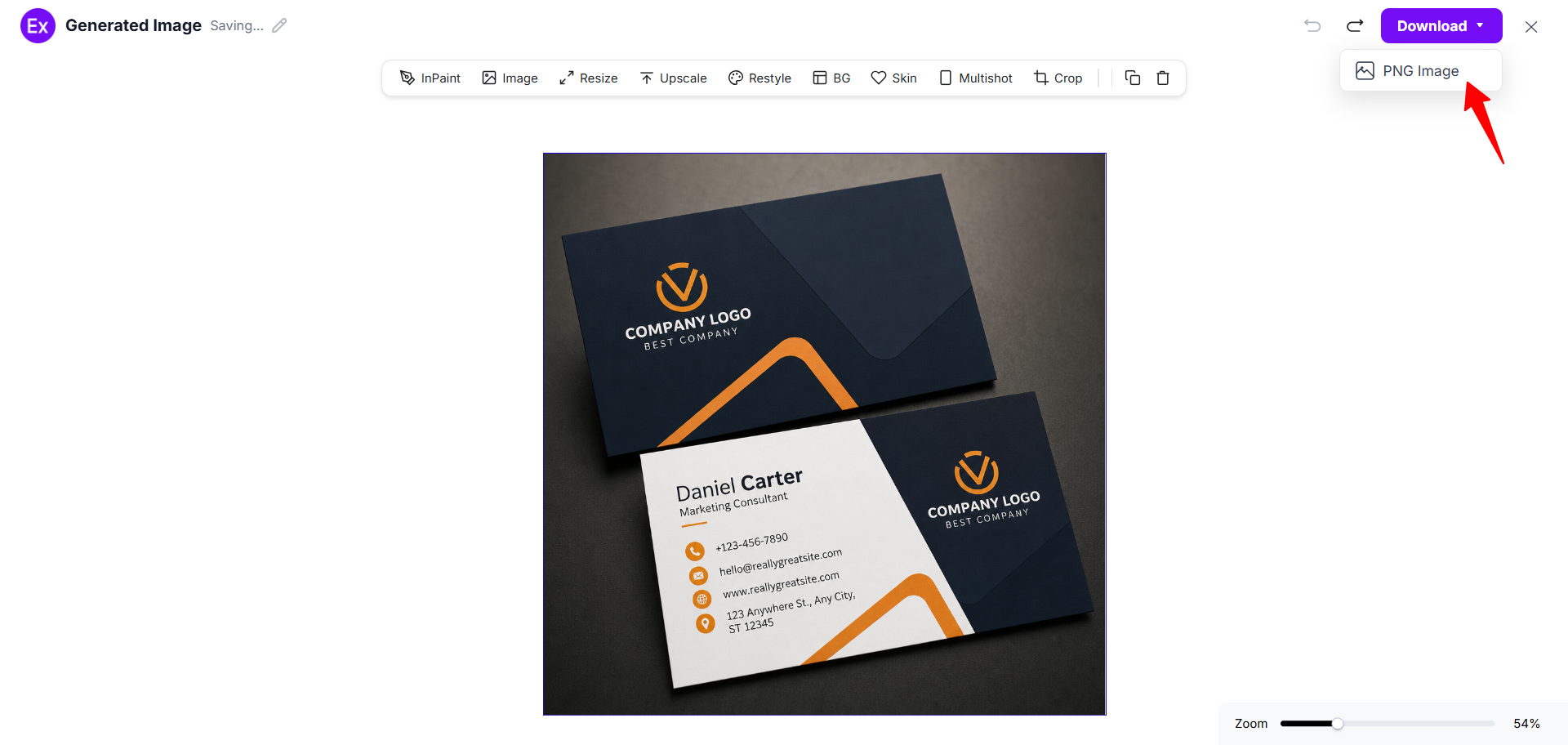 Download And Use The Final Business Card