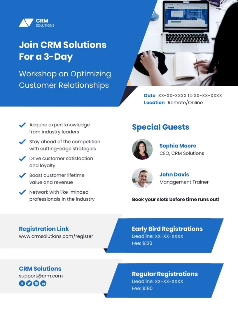 CRM Flyer Example - Flyer Examples, AI Flyer Generator