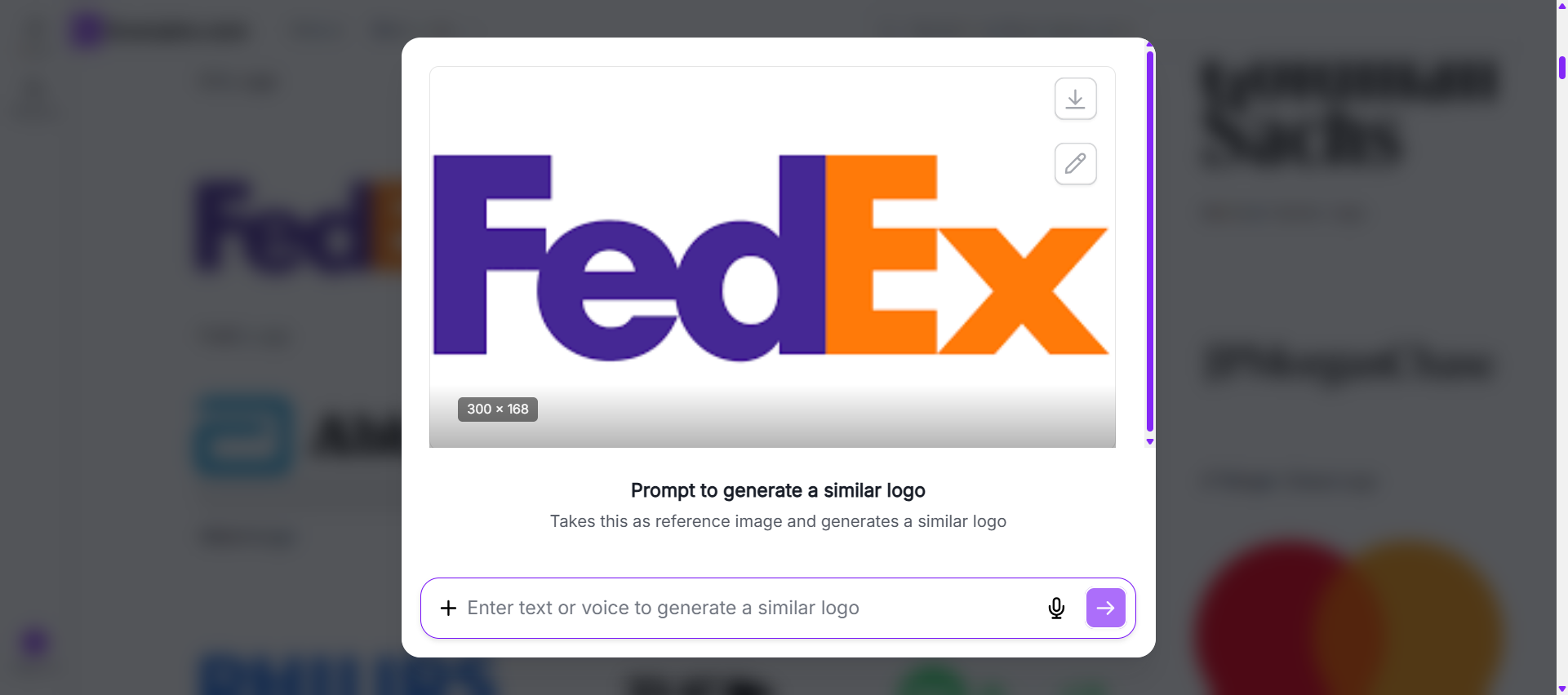 Choose A Reference Logo And Enter An AI Prompt