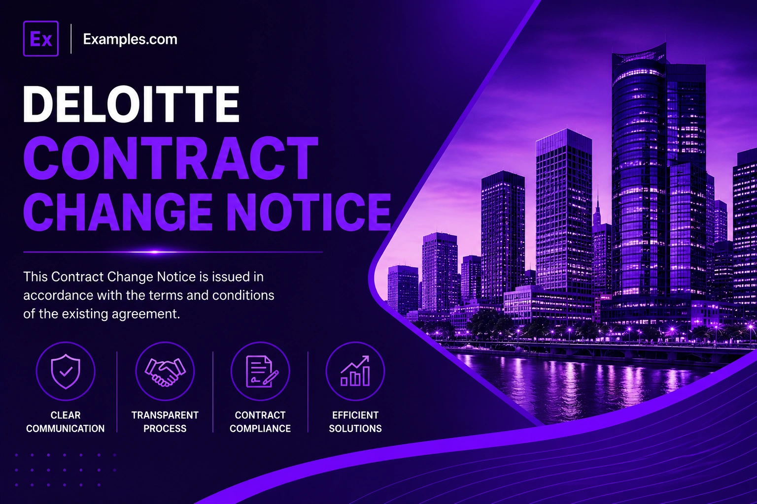 DELOITTE CONTRACT CHANGE NOTICE