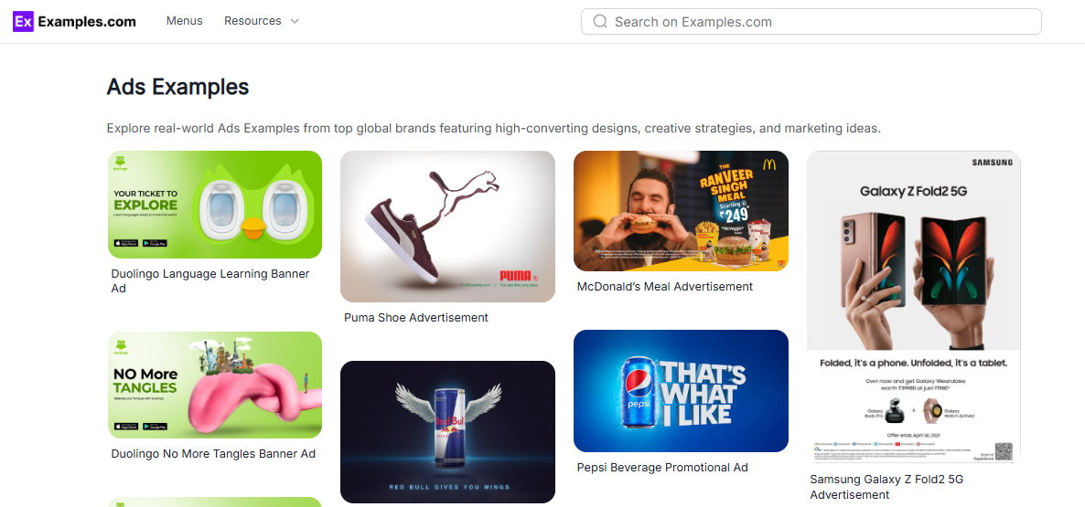 Ads Examples