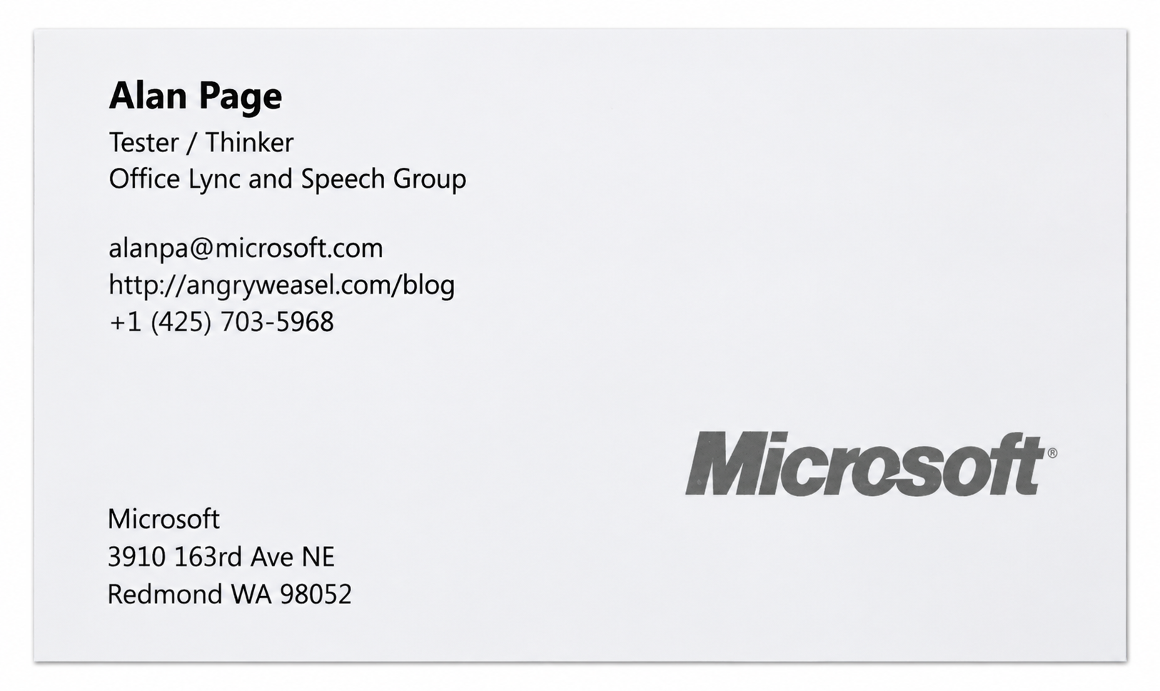 Microsoft Business Card Example - Business Card Examples, AI Business Card Generator