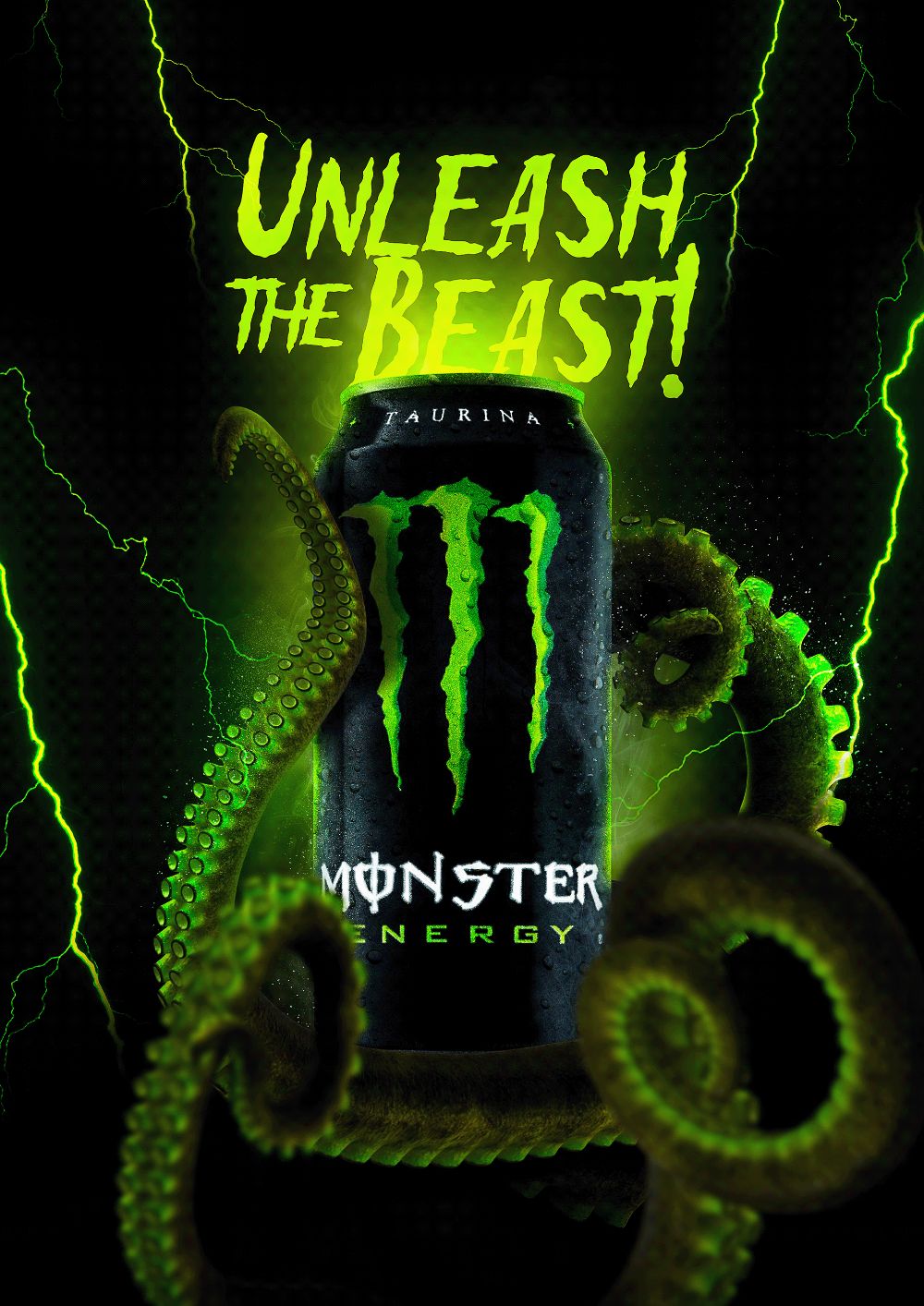 Monster Energy Poster Example - Poster Examples, AI Poster Generator