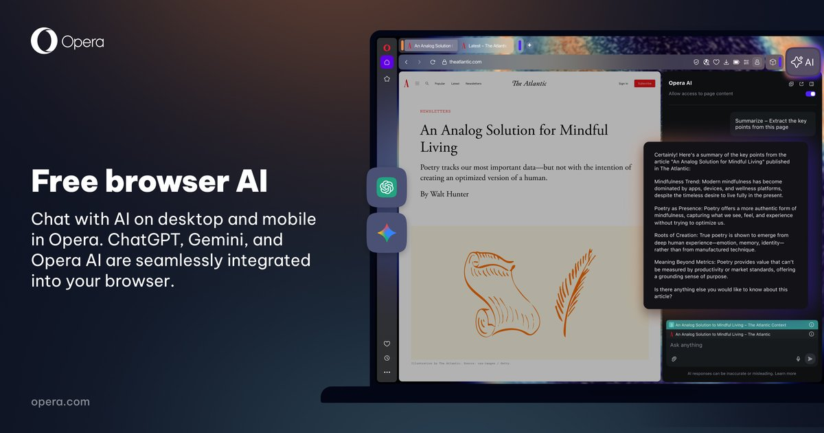 Opera Banner Examples - Banner Examples, AI Banner Generator