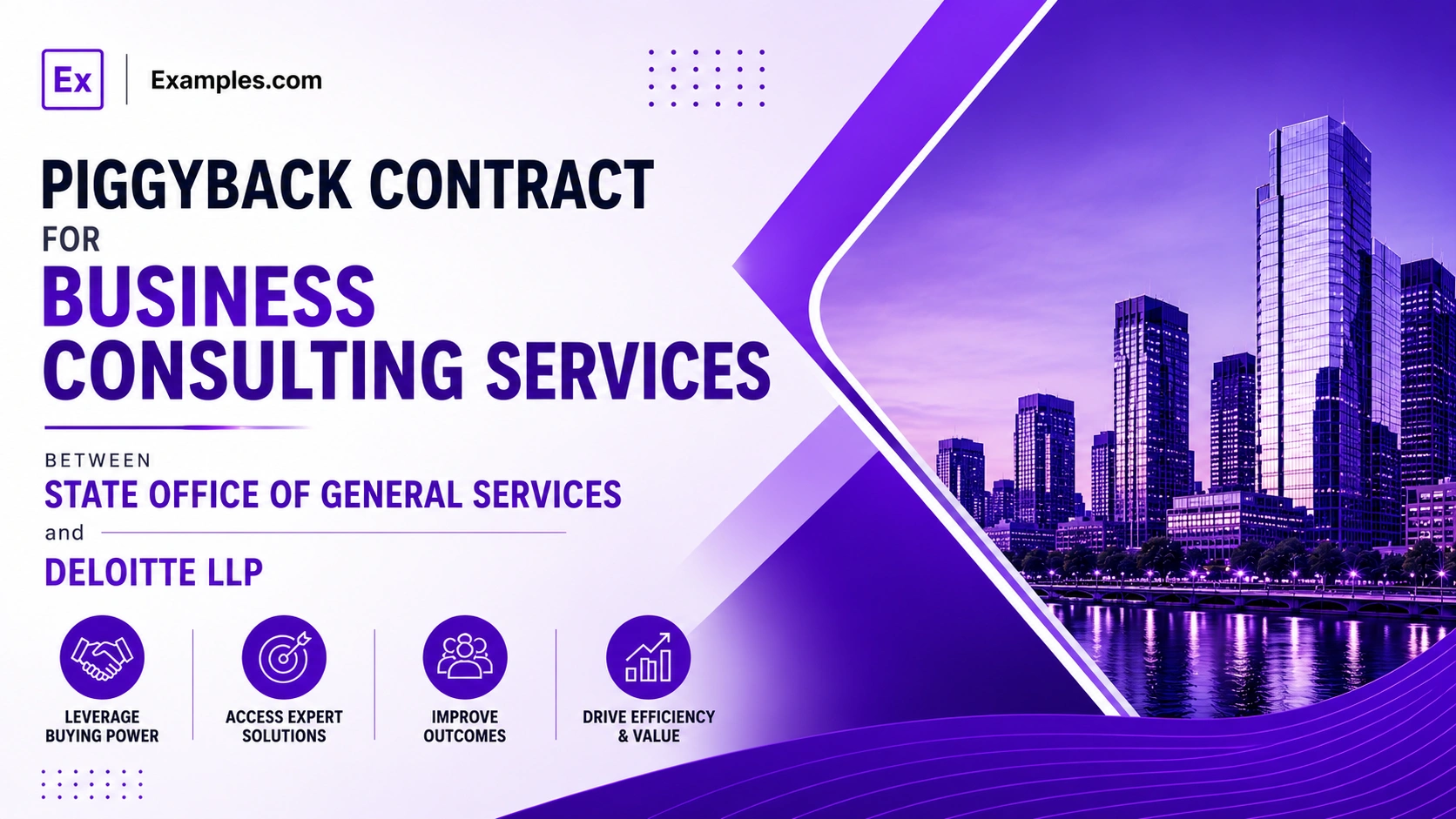 Piggyback Contract for Business Consulting Services between State Office of General Services and Deloitte LLP