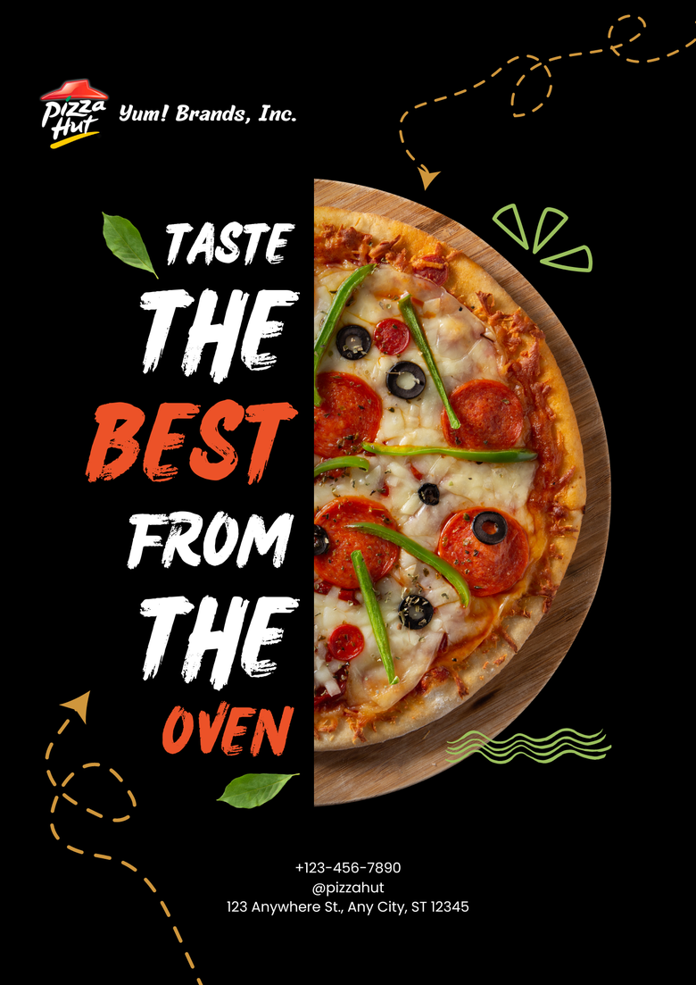 Pizza Hut Poster Example - Poster Examples, AI Poster Generator