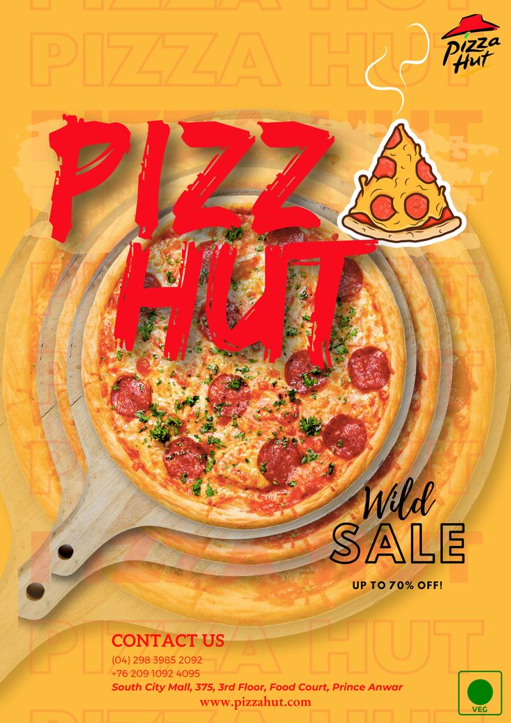 Pizza Hut Poster Example - Poster Examples, AI Poster Generator