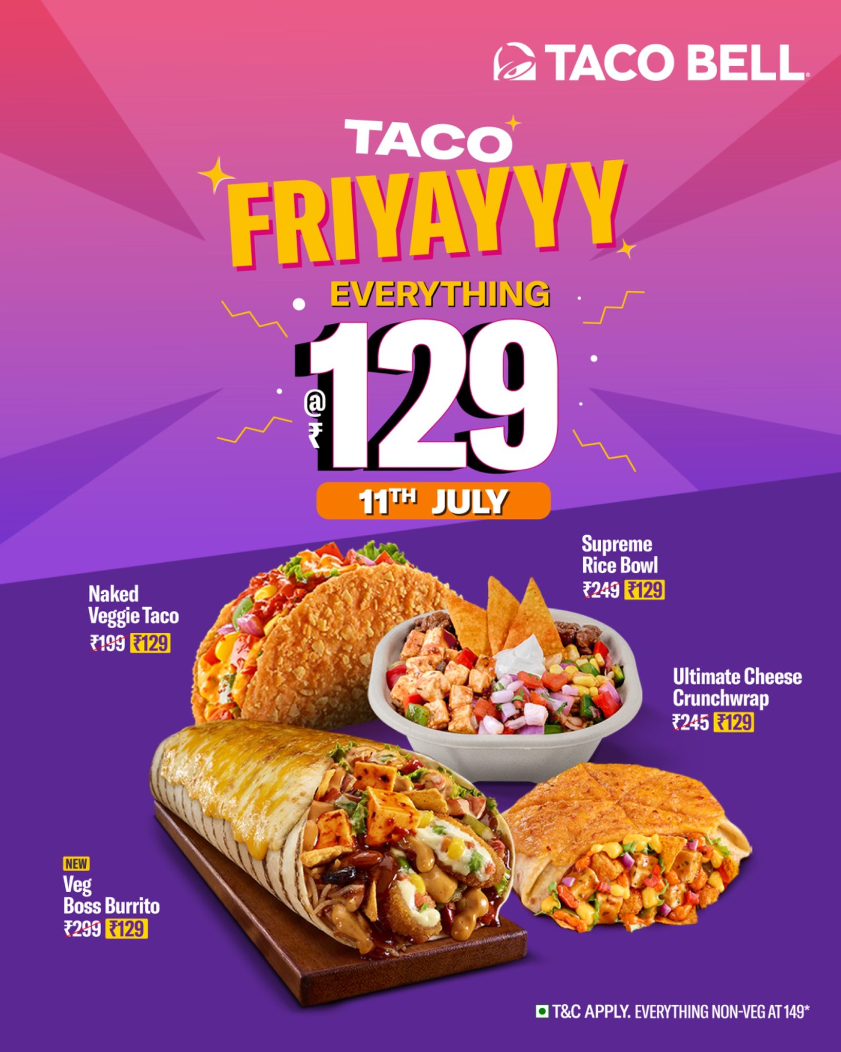Taco Bell Poster Example - Poster Examples, AI Poster Generator