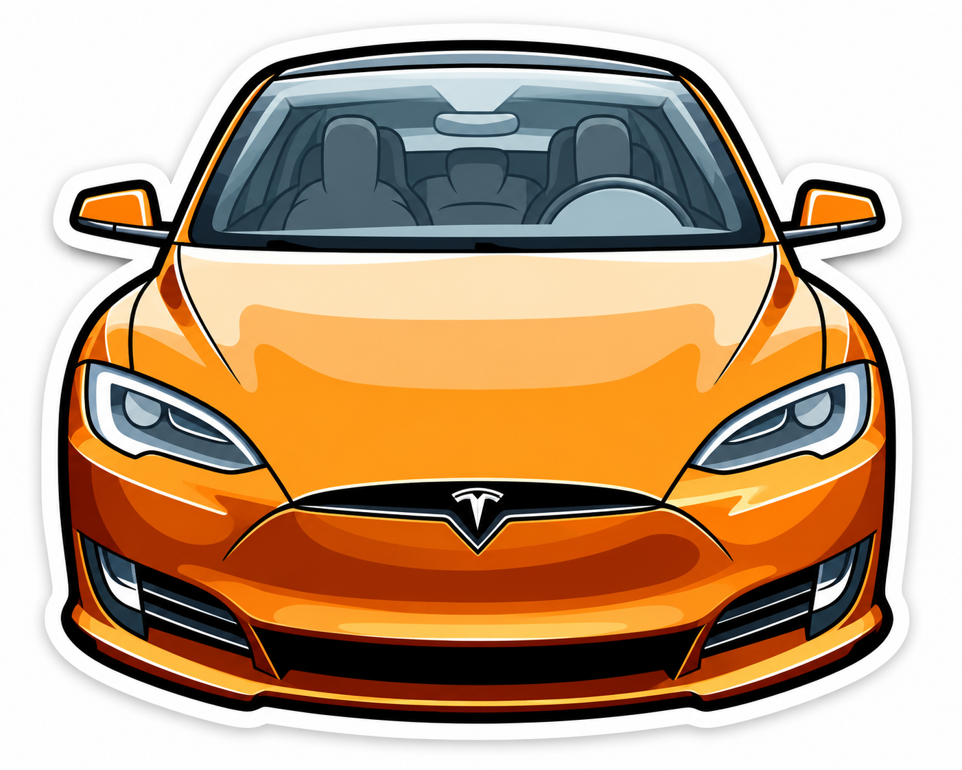 Tesla Sticker Example