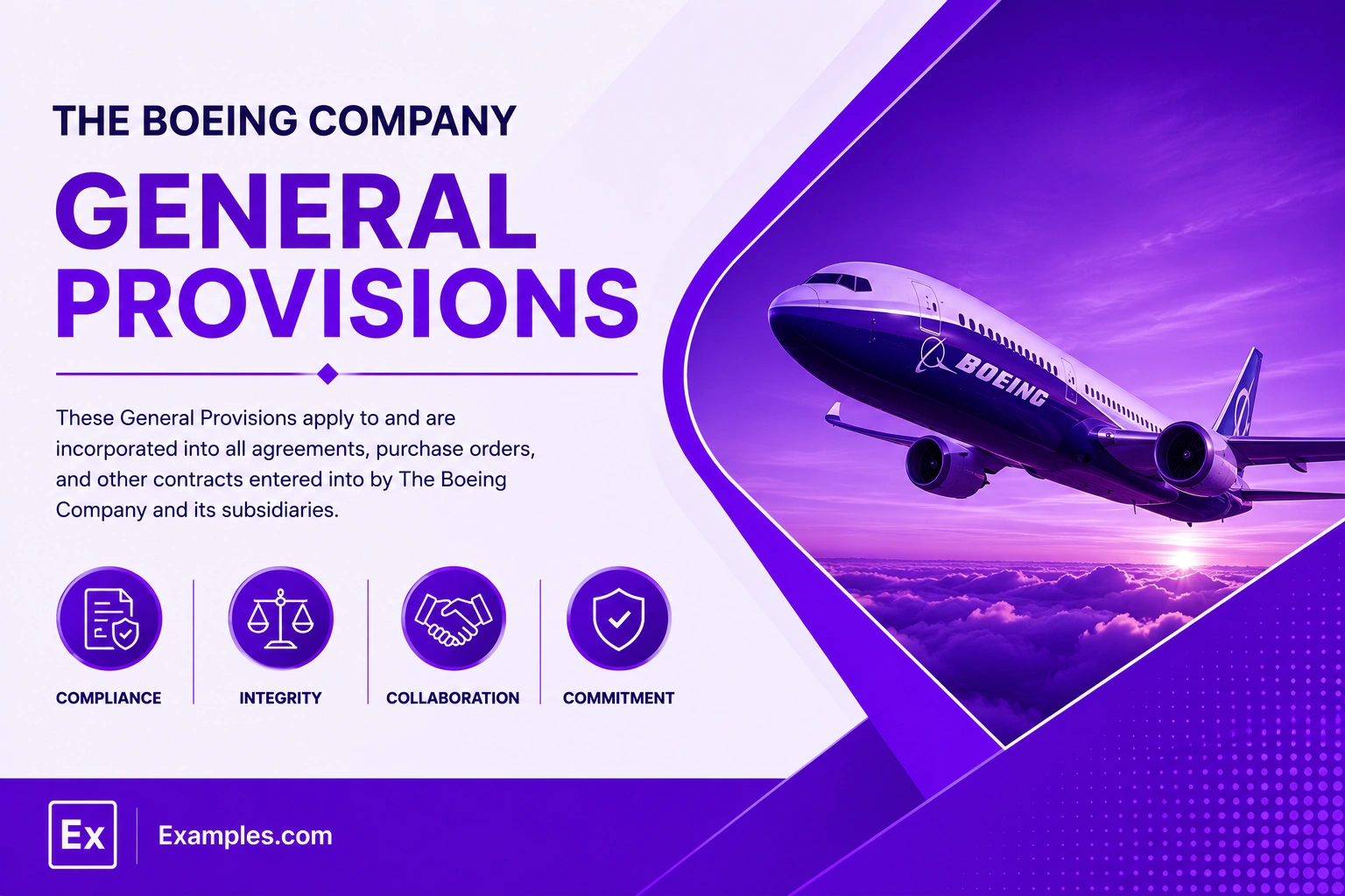 The Boeing Company General Provisions