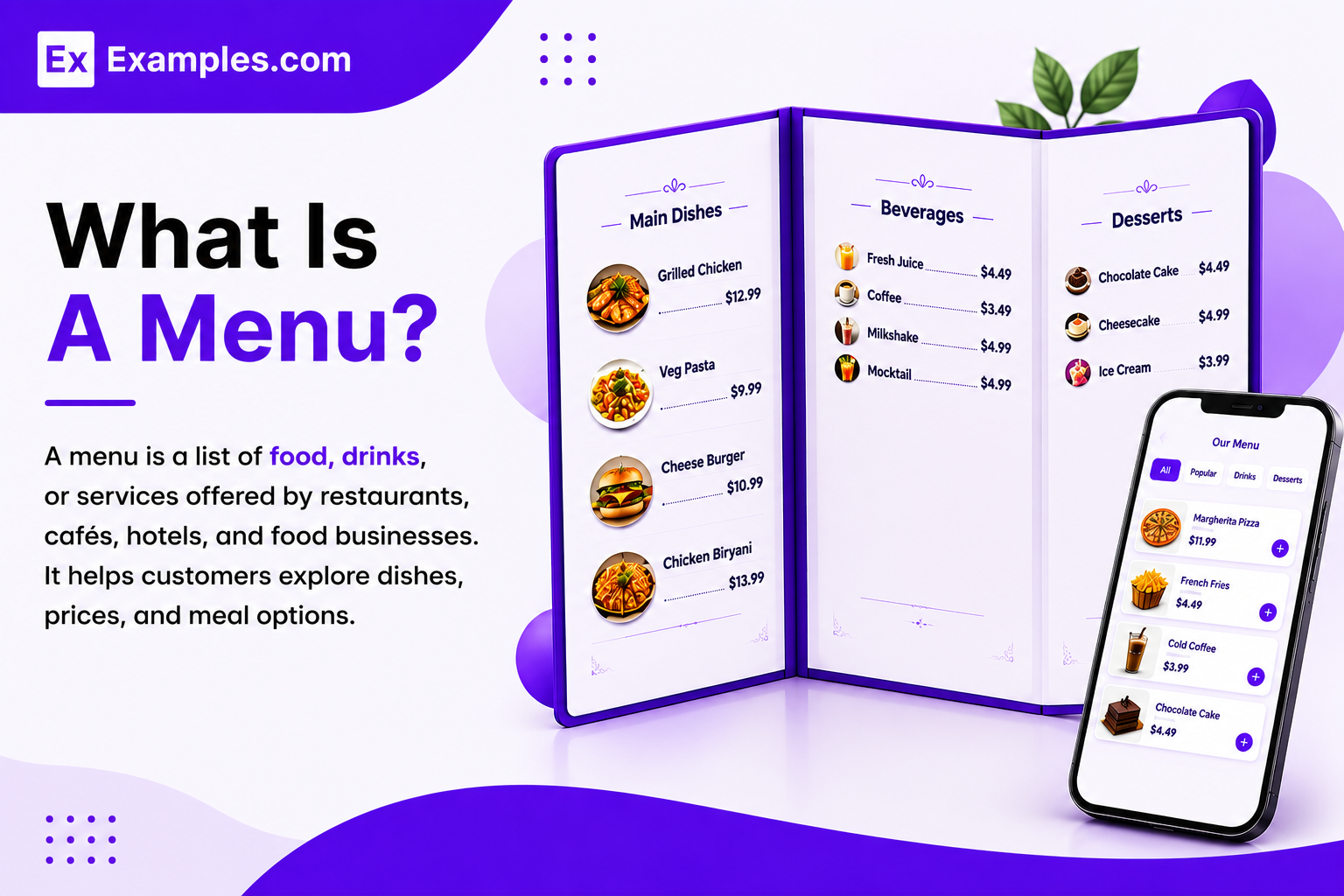 Menus Examples