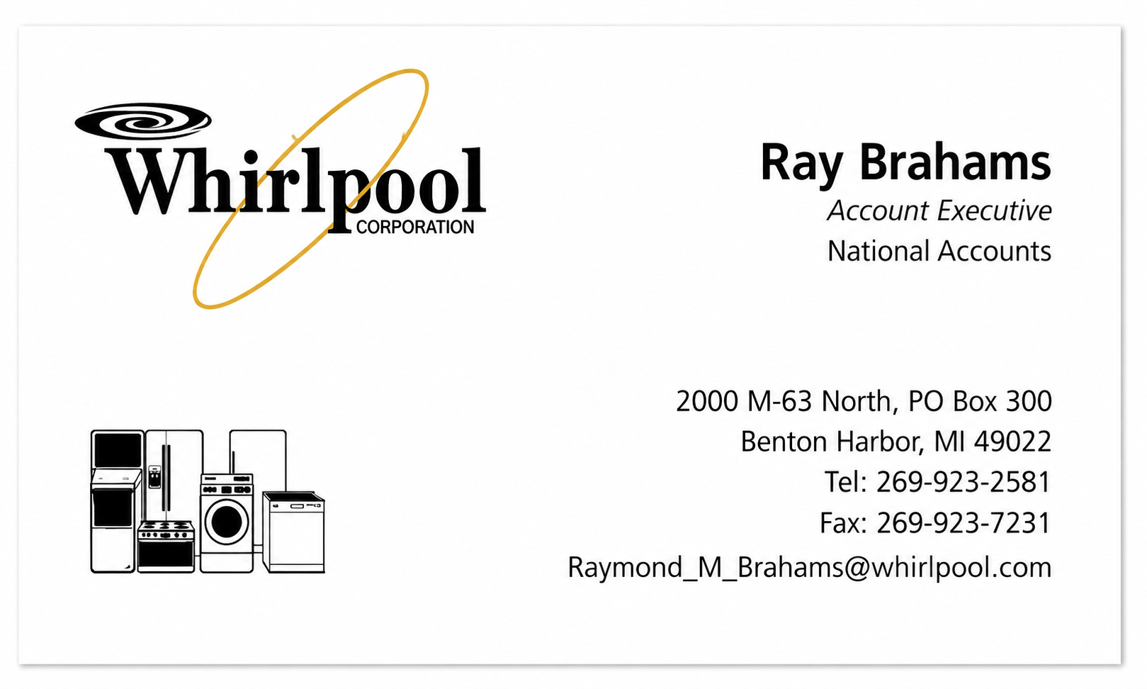 Whirlpool Business Card Example - Business Card Examples, AI Business Card Generator