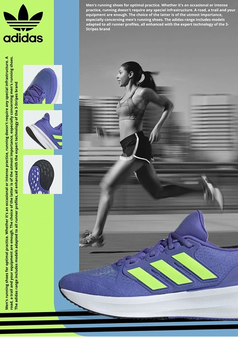 Adidas shoes advertisement poster
