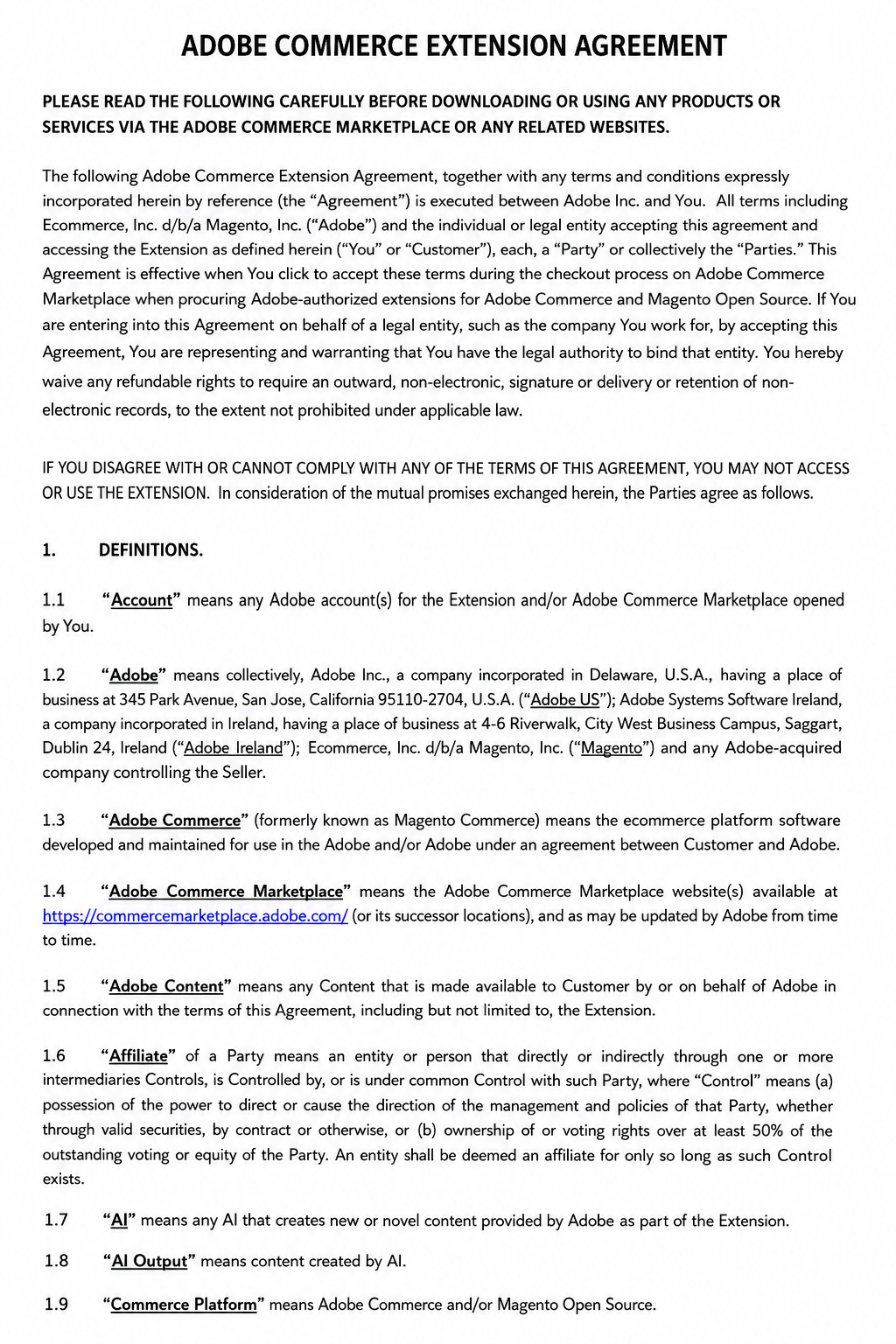 Adobe Agreements  - Free AI Agreement Generator, 50+ Real Agreement Examples
