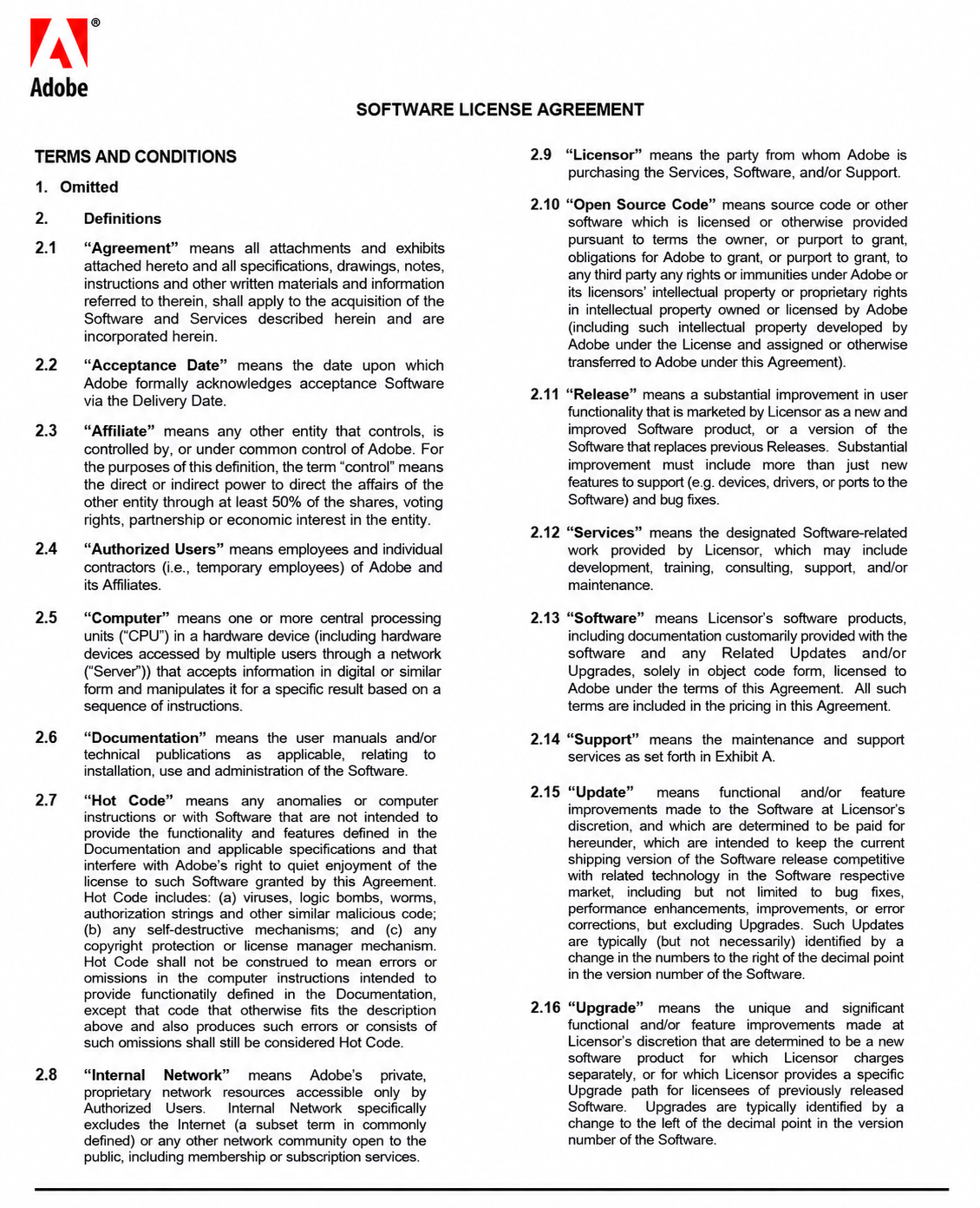 Adobe Agreements  - Free AI Agreement Generator, 50+ Real Agreement Examples