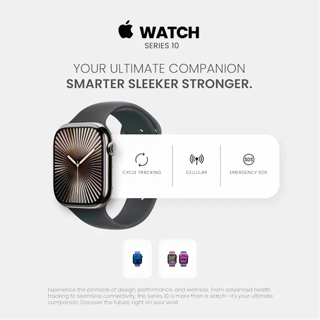 Apple Watch Series 10 advertisement