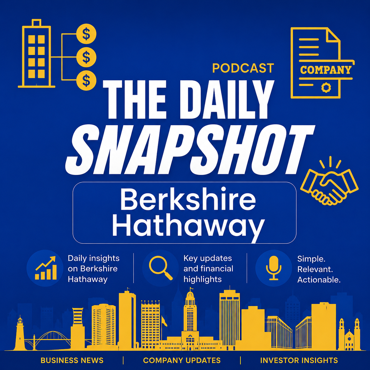 Berkshire Hathaway Podcast Cover - Podcast Covers Examples, AI Podcast Cover Generator