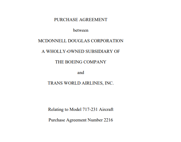 Boeing Agreements  - Free AI Agreement Generator, 50+ Real Agreement Examples