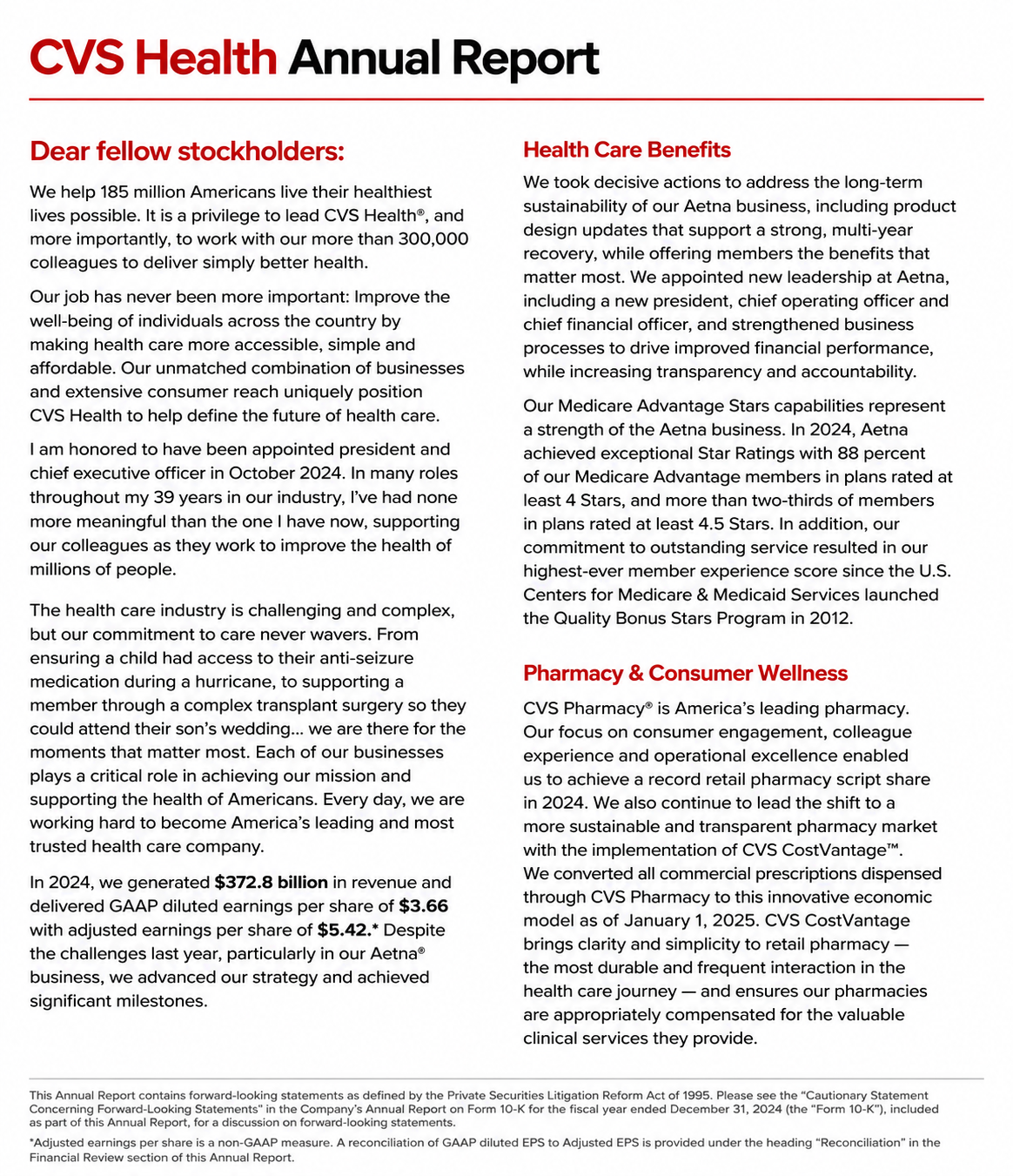 CVS Health Reports  - Free AI Report Generator, 50+ Real Report Examples