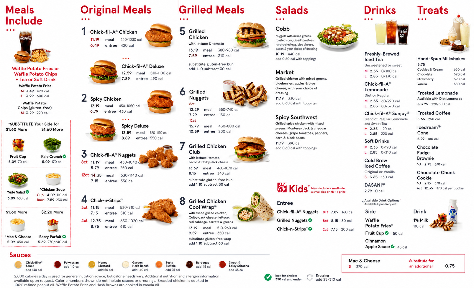 Chick-fil-A Menus  - Menu Examples, AI Menu Generator