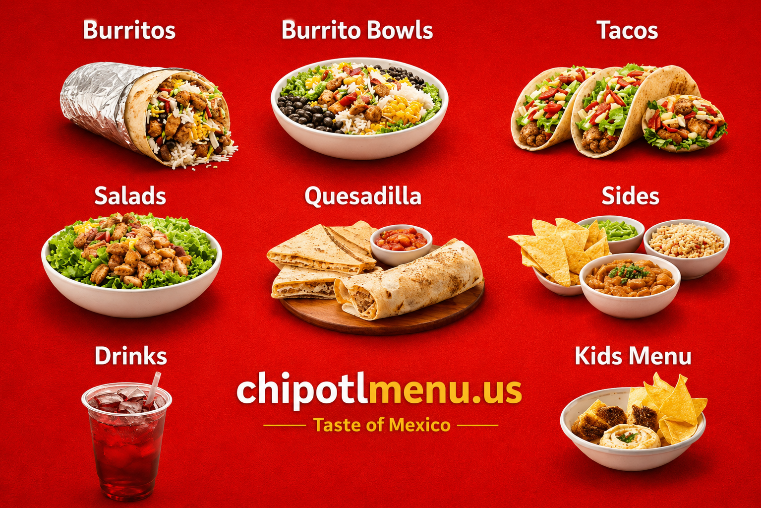 Chipotle Menus  - Menu Examples, AI Menu Generator