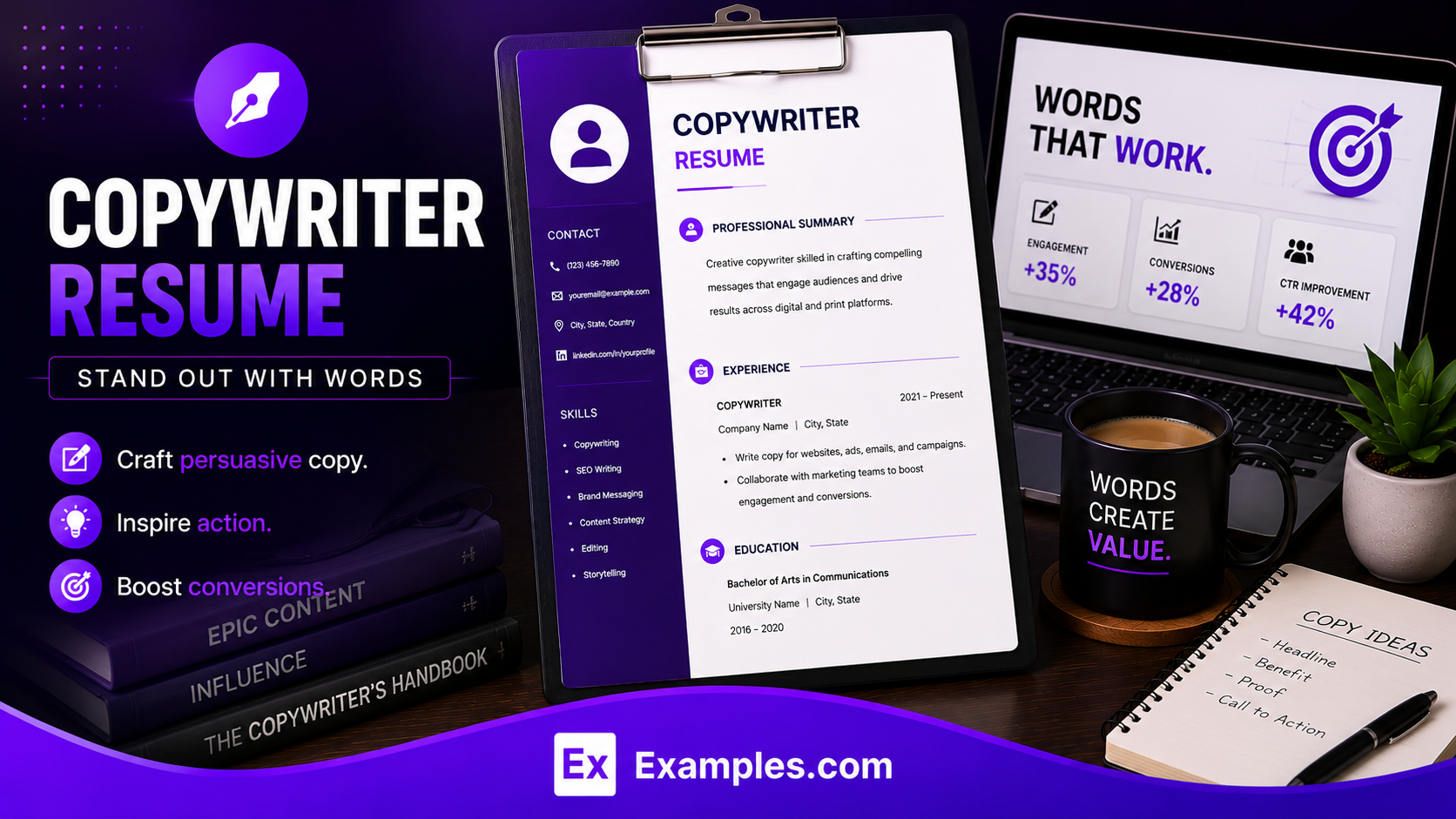 Copywriter Resume - Free AI Resume Bulider, 50+ Real Resume Examples