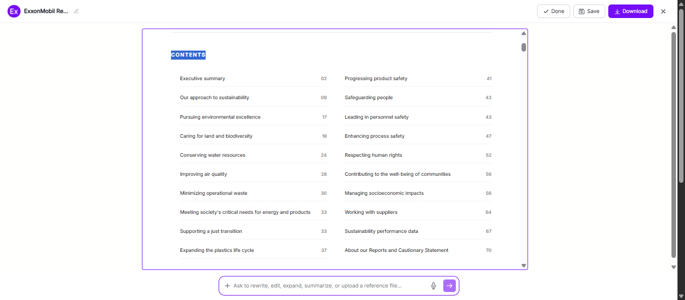 Report Examples