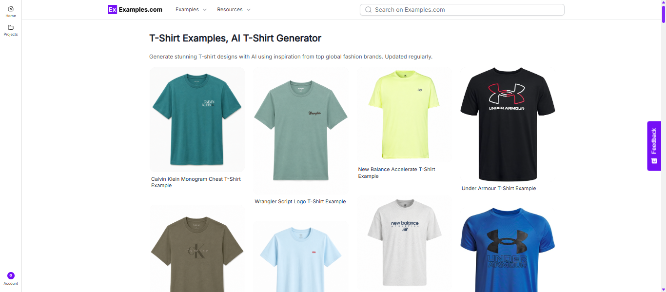 T-Shirt Examples