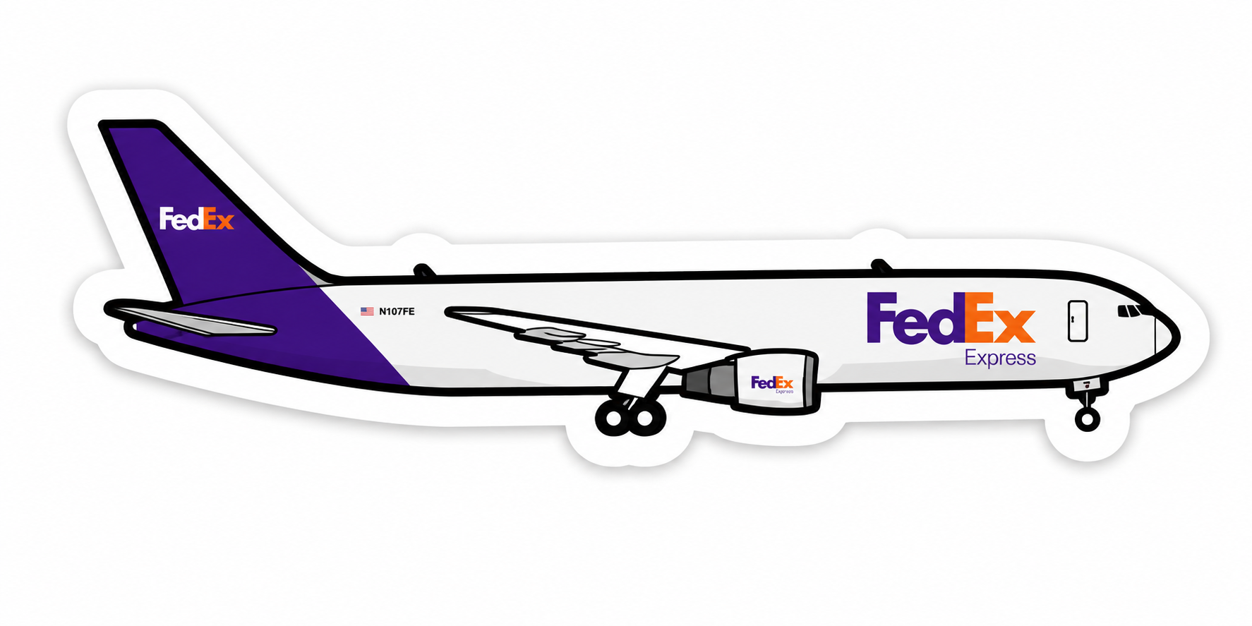 FedEx Sticker - Sticker Examples, AI Sticker Generator