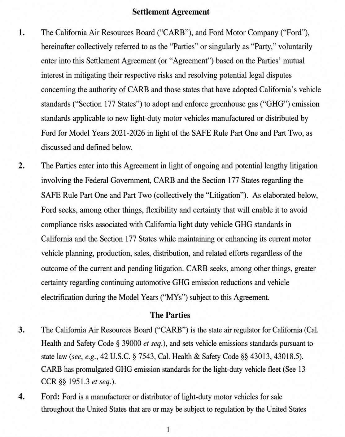 Ford Agreements  - Free AI Agreement Generator, 50+ Real Agreement Examples