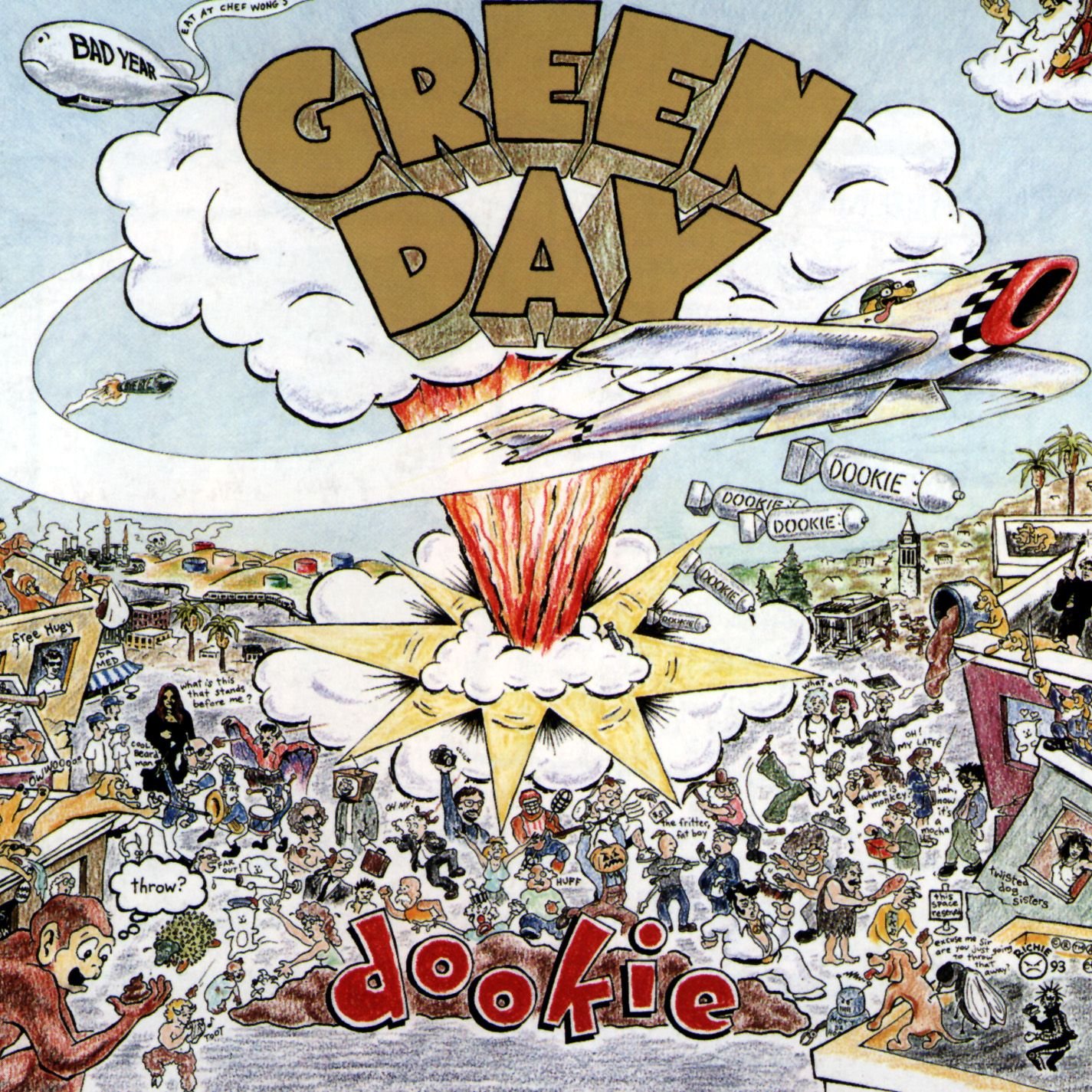 Green Day Album Cover  - Free AI Album Cover Generator, 50+ Real Album Cover Examples