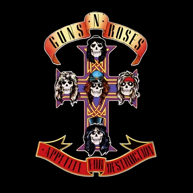Guns N' Roses Album Cover  - Free AI Album Cover Generator, 50+ Real Album Cover Examples