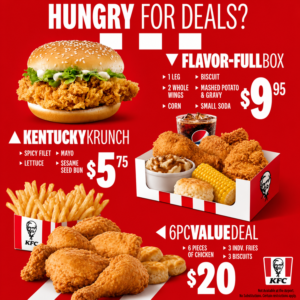 KFC Menus  - Menu Examples, AI Menu Generator